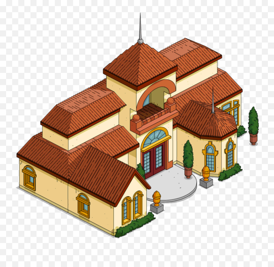 Cartoon Mansion Png Picture - Classic Mansion Tapped Out,Mansion Png