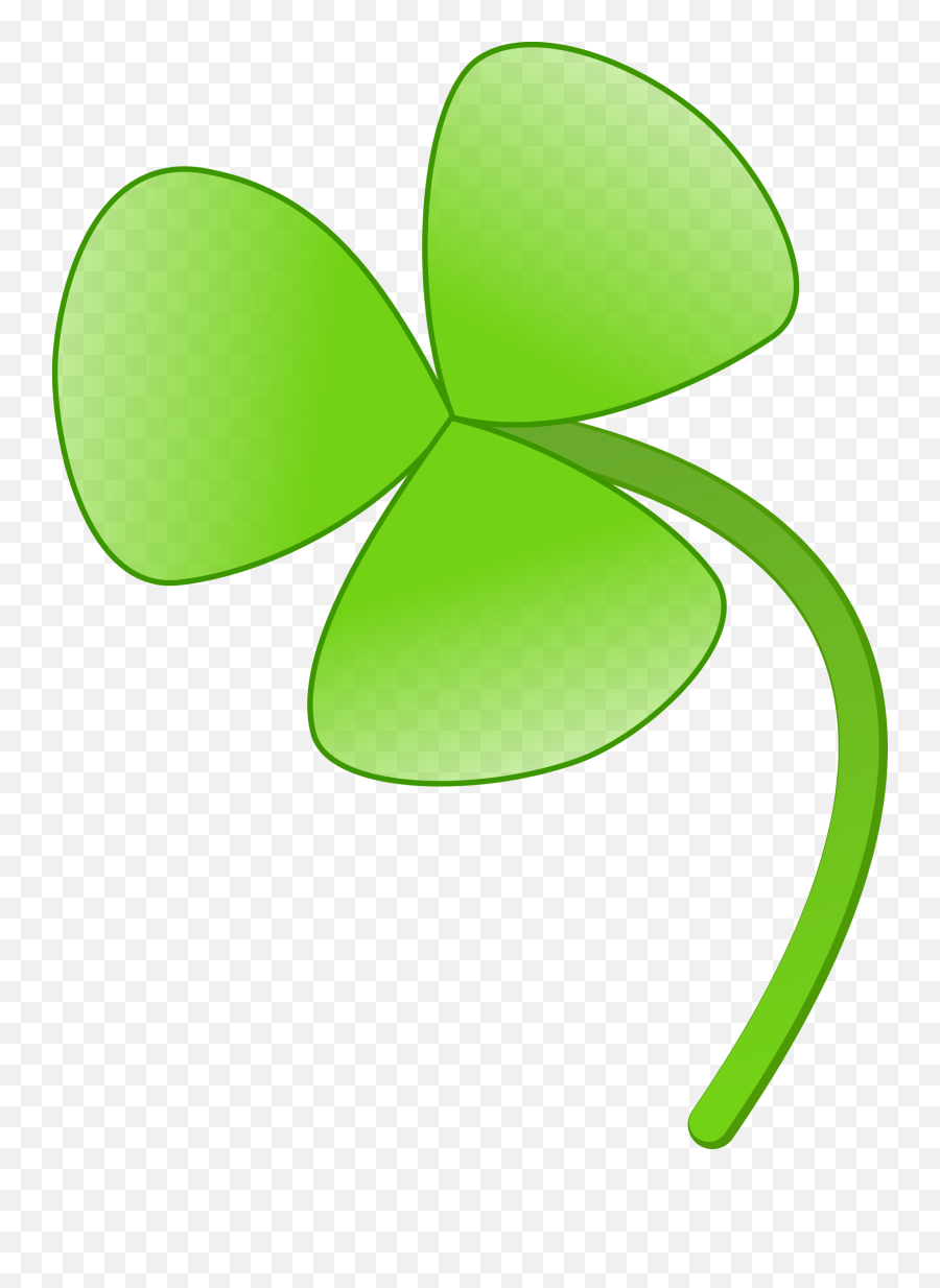 March Clipart 4 Leaf Clover Transparent - Flower With Three Leaves Png,Four Leaf Clover Transparent Background