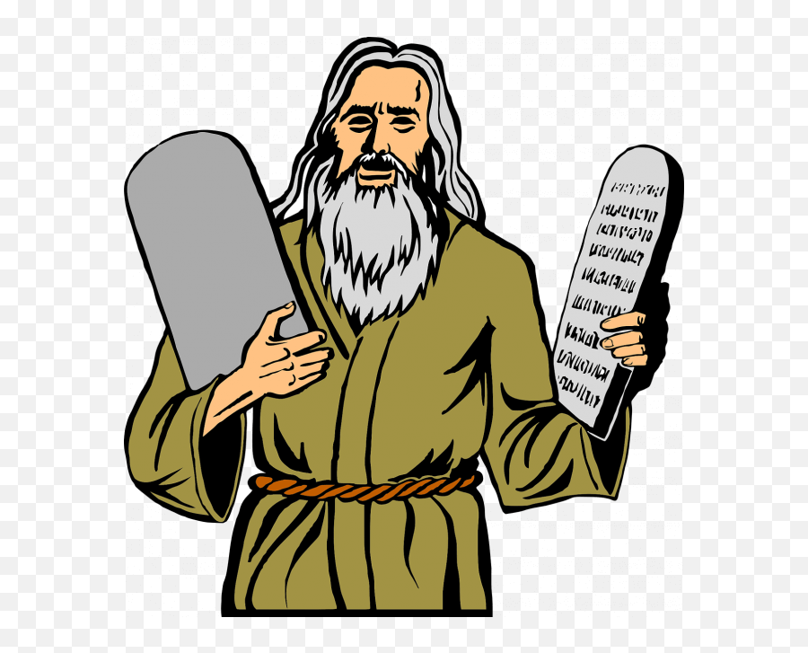 Moses Clipart Ten Commandment Tablet - Commandments Clipart Png,Ten Commandments Png