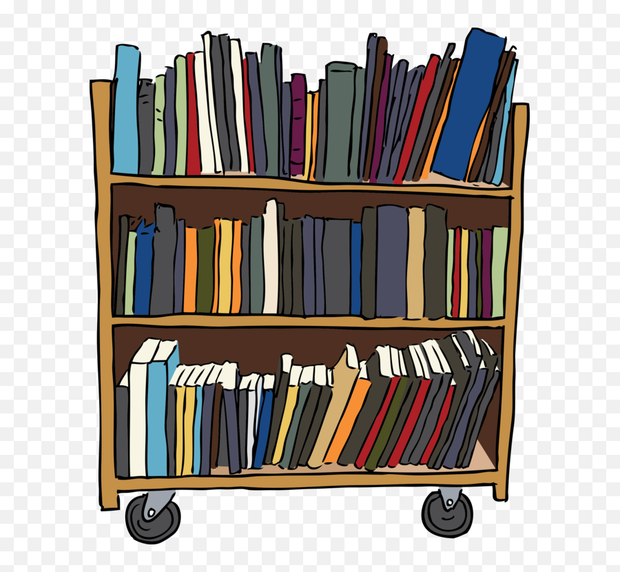 Bookshelf Bookcase Furniture - Library Clipart Transparent Png,Bookcase Png