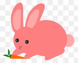 Pink Rabbit Cliparts 3 - Pink Bunny Clip Art Png,Rabbit Clipart Png