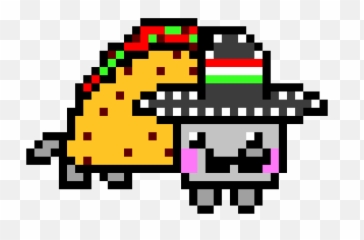 Taco Clipart Pixel - Cat Art png