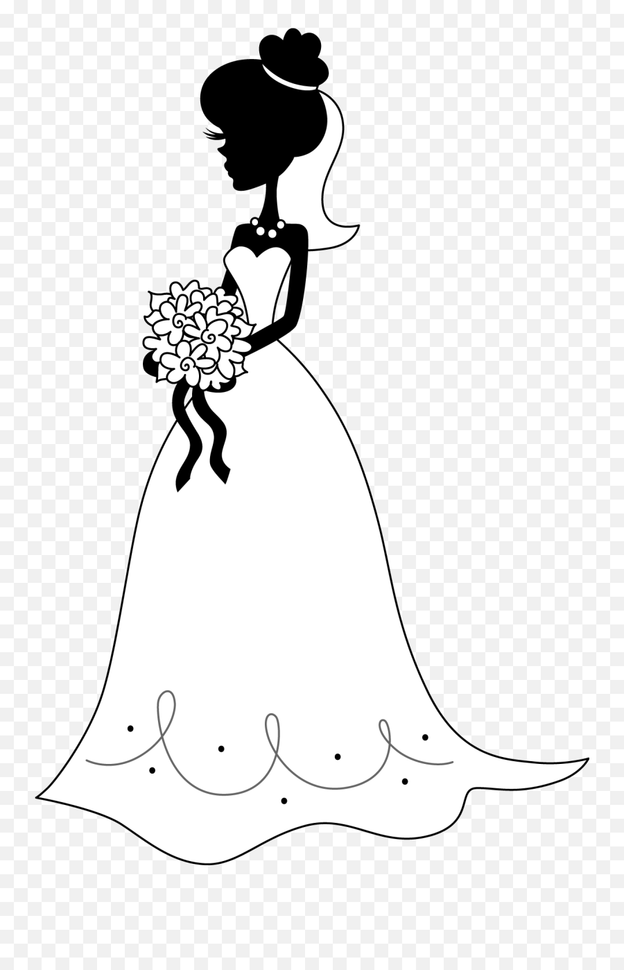 Bride Silhouette Png 1 Image - Illustration,Bride Transparent Background