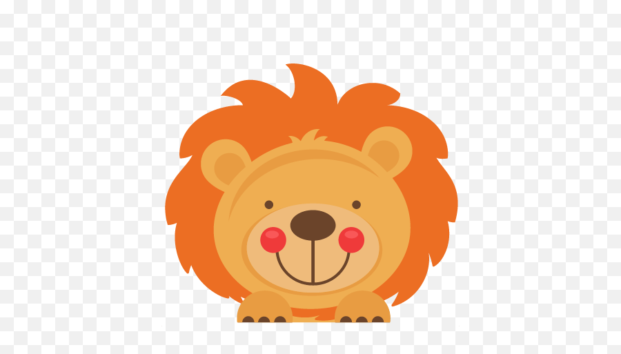 Peeking Lion Svg Scrapbook Cut File Cute Clipart Files For - Cute Lion Cartoon Png,Lion Silhouette Png