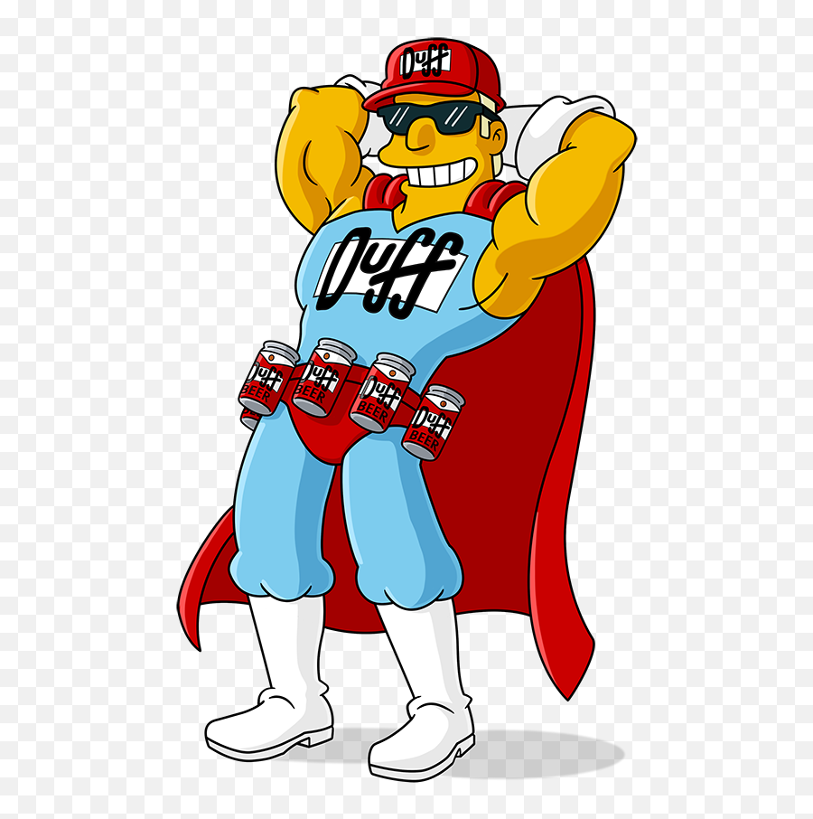 Download Homer Art Area Duffman Marge Simpson Hq Png Image - Oh Yeah Duff Man,The Simpsons Png