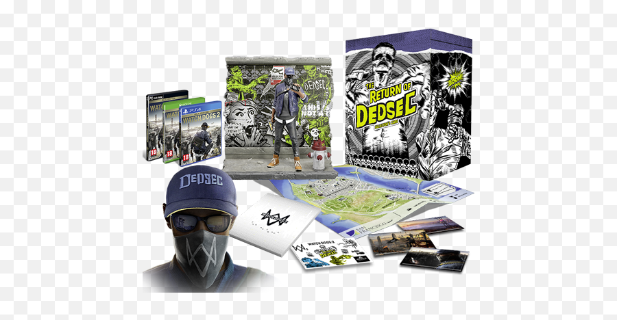 Watch Dogs 2 The Return Of Dedsec - Watch Dogs 2 Dedsec Edition Ps4 Png,Watch Dogs 2 Png