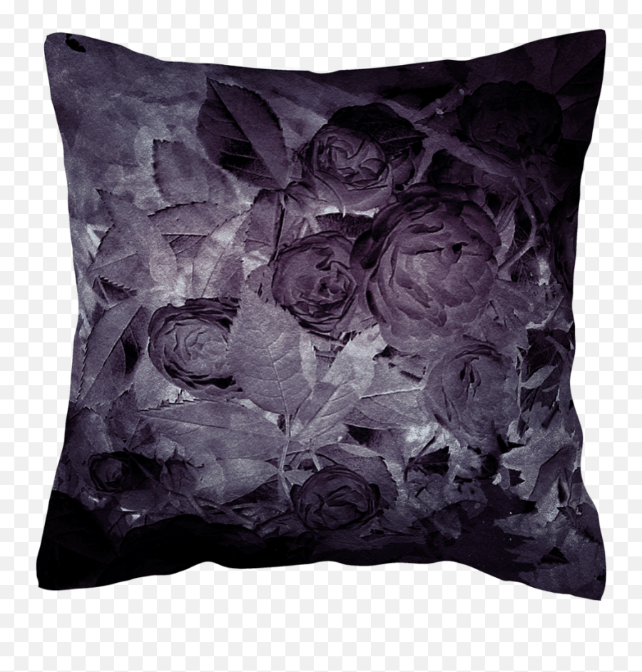 Watercolor Roses Png - Rose Garden Purple Cushion Cushion,Purple Roses Png