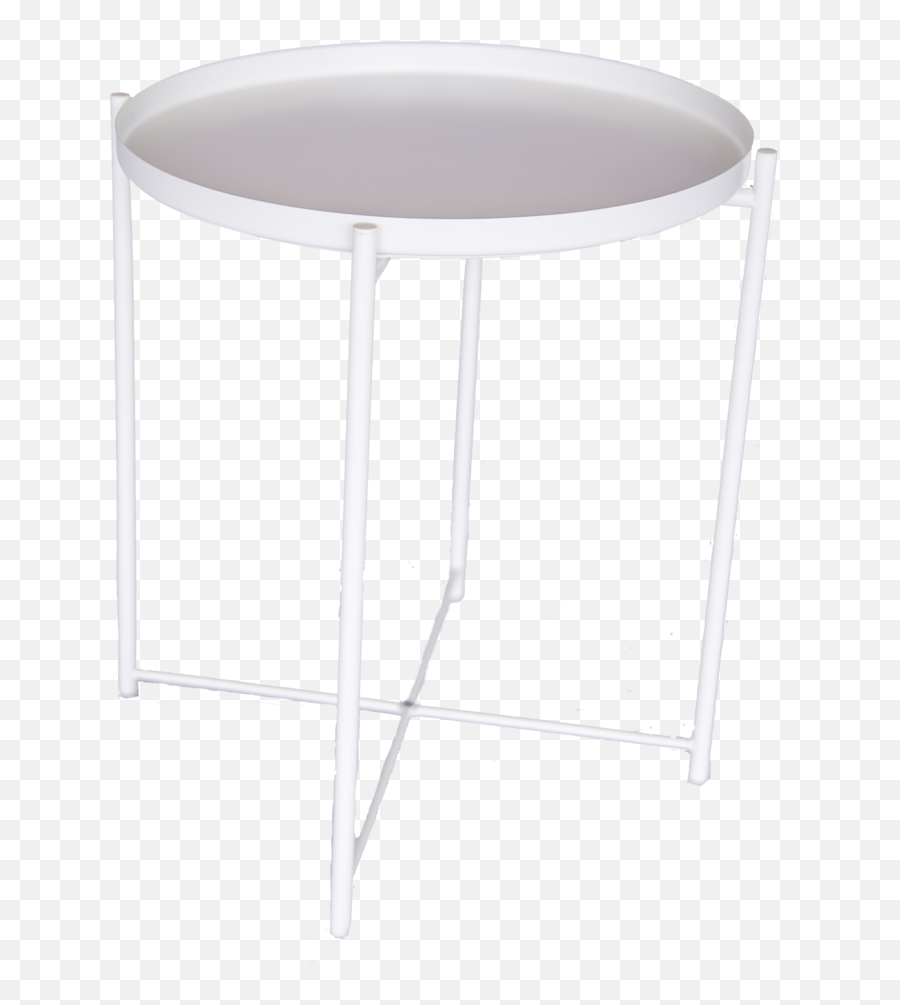 White Metal Side Table Roam Rentals - Coffee Table Png,Side Table Png