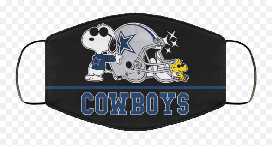 Snoopy Dallas Cowboys Face Mask - Dallas Cowboys Snoppy Face Mask Png,Dallas Cowboys Logo Pictures