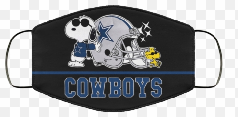 Snoopy Dallas Cowboys Face Mask - Snoppy png