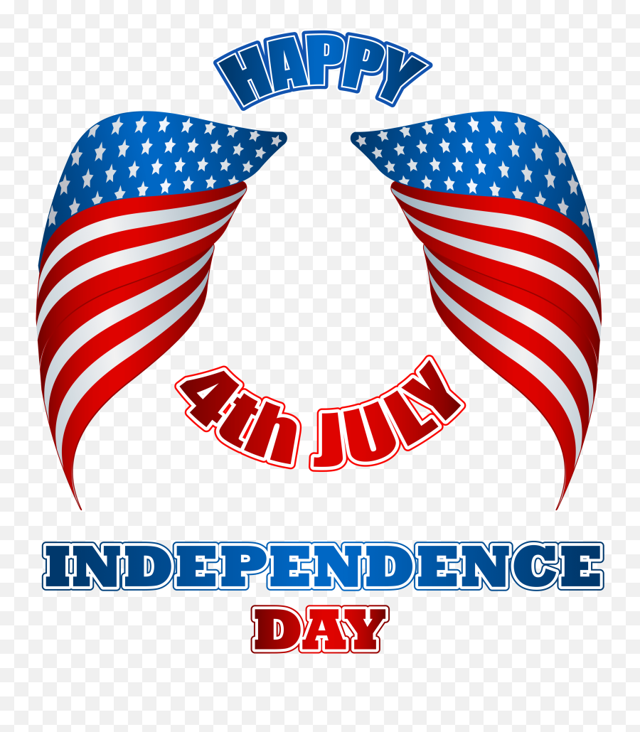 4th July American Wings Png Clip Art Image - Transparent Background Independence Day Clip Art,July Png