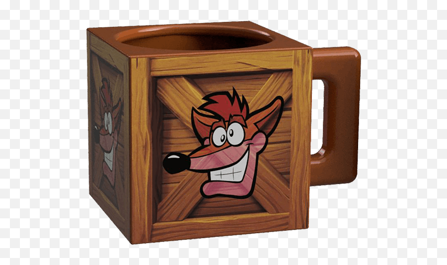 Crash Bandicoot Crate Mug - Crash Bandicoot Crate Mug Png,Crash Bandicoot Png