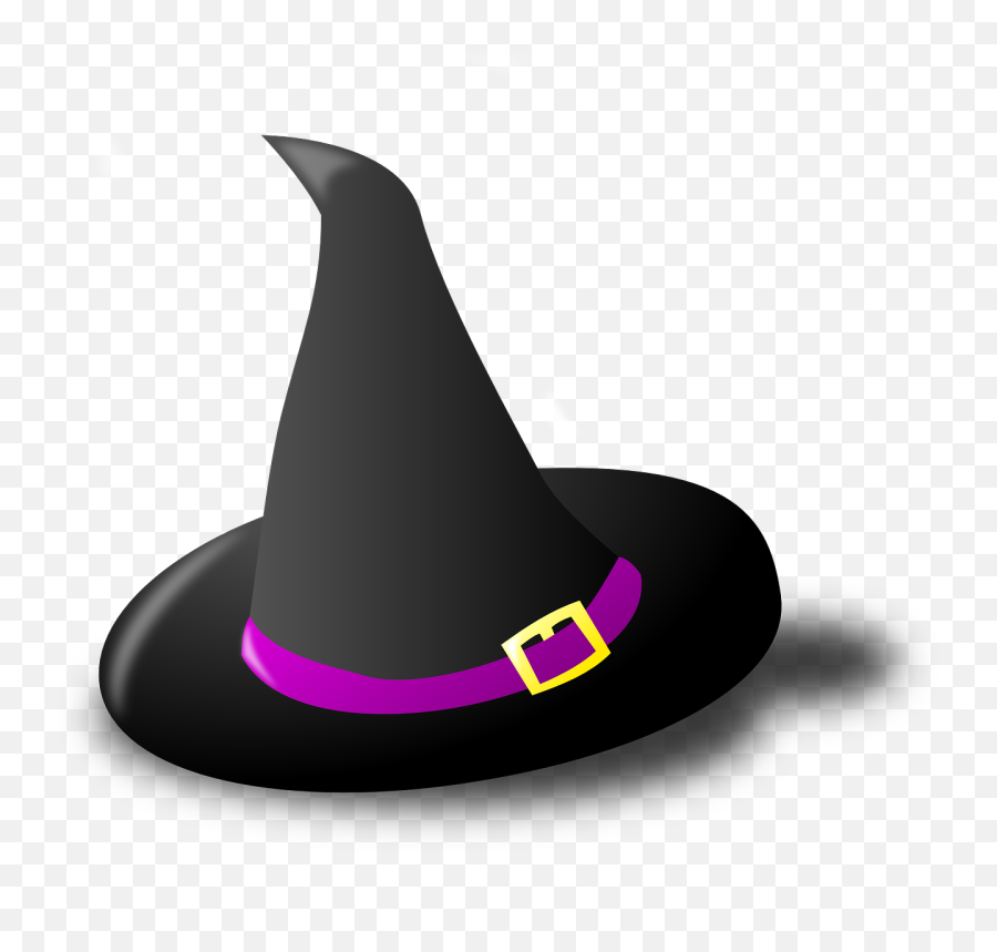 Witch Hat Png Clipart Transparent - Halloween Witch Hat Cartoon,Cartoon Hat Png