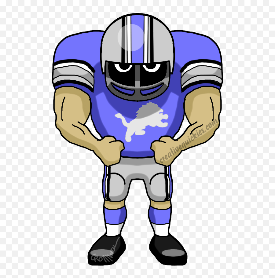 Detroit Michigan Lions - Football Player Clipart Cowboys Png,Detroit Lions Png