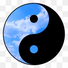 The Meaning Of - Yin Yang Blue Png