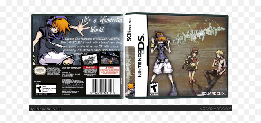 Nintendo Ds Box Art Cover - World Ends With You Png,The World Ends With You Logo
