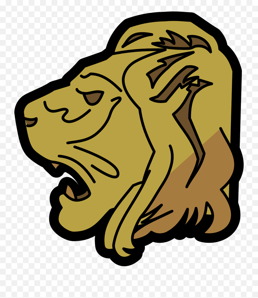 Lion Head Face - Lion Head Clip Art Png,Lion Head Transparent