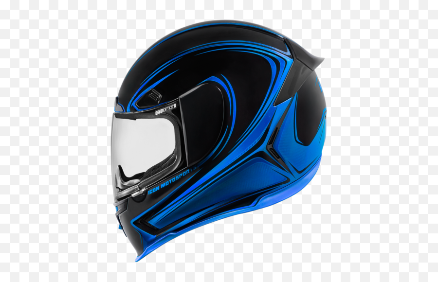 Airframe Pro Halo Blue Full Face Helmet - Blue Motorcycle Helmet Design Png,Blue Icon Motorcycle Helmet