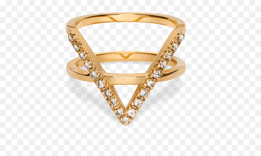 Icon Ring With White Diamonds In Yellow - Solid Png,Icon Collection Jewelry Made In Vietnam