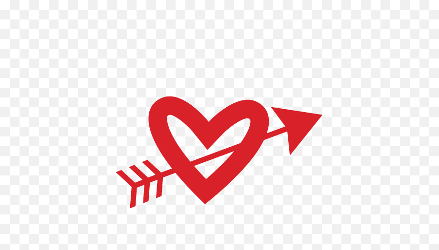 Heart With Arrow Clipart - Heart With Arrow Svg Png,Love Arrow Png