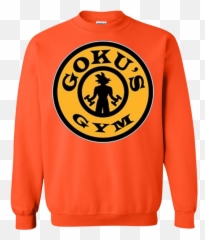 Gokuu0027s Gym Training Dbz Dragon Ball Pullover Sweatshirt - Golds png