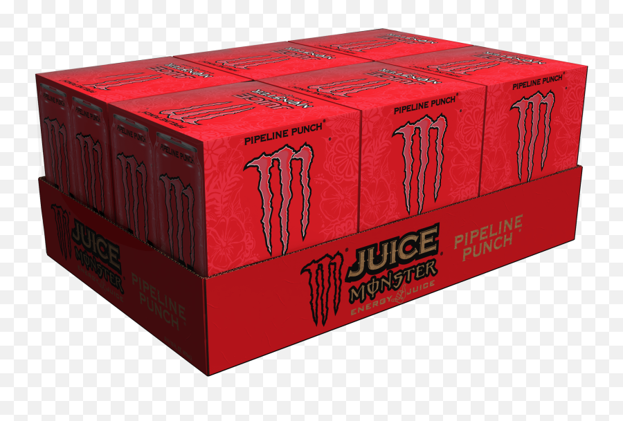 Monster Energy Drink Pipeline Punch 16 Fl Oz 24 Cans - Cardboard Packaging Png,Monster Ball Icon Pack