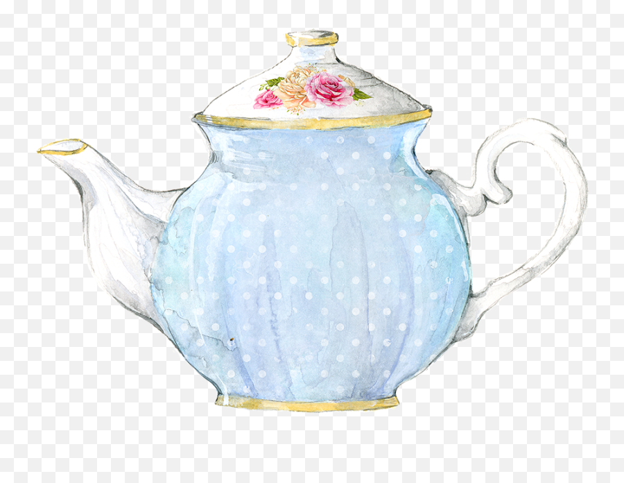 Download Hd Watercolor Teapot Png - Teapot Watercolor Png,Teapot Png