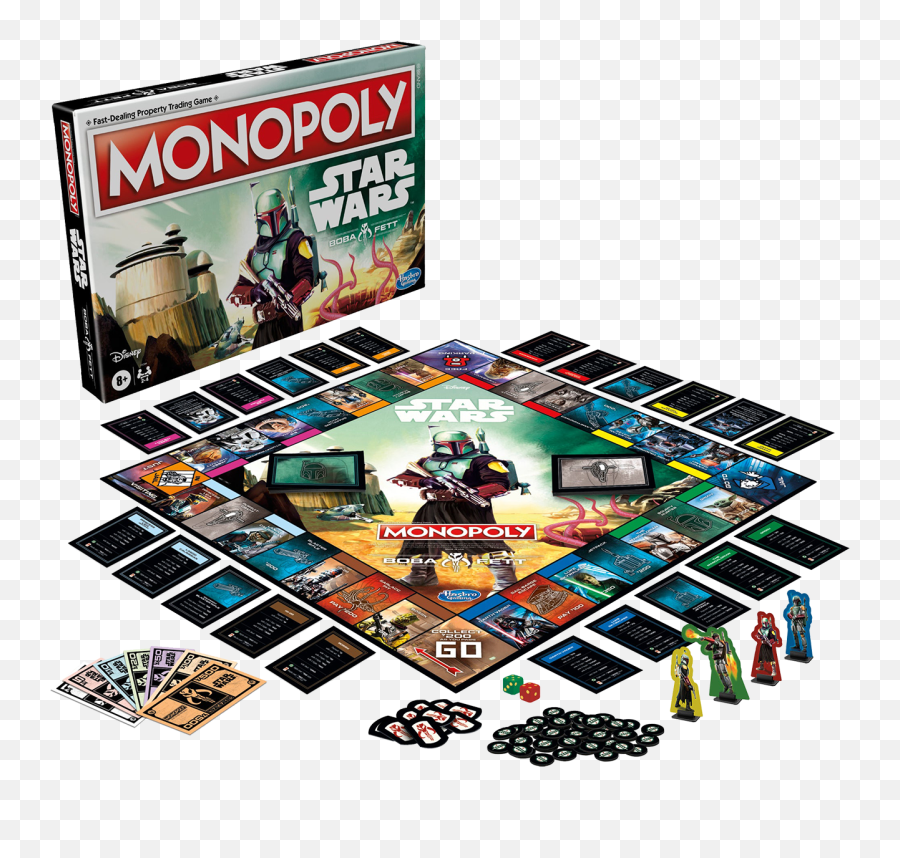 Star Wars Monopoly Boba Fett Edition - Star Wars Boba Fett Monopoly Png,Monopoly Go Icon