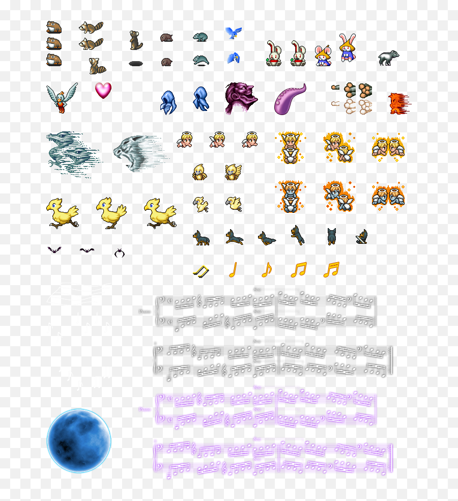 Mobile - Final Fantasy 6 Spell Effects 2 The Spriters Final Fantasy 6 Effect Sprite Sheet Png,Final Fantasy Vi Icon