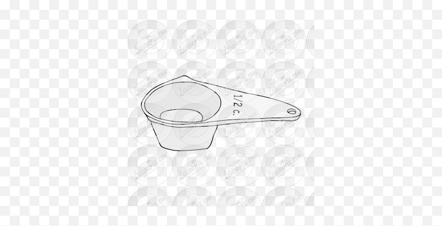 12 Cup Picture For Classroom Therapy Use - Great 12 Cup 1 2 Cup Drawing Png,Measuring Cup Icon