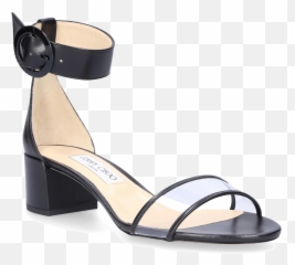 Jimmy Choo Sandals Jaime Nappa Leather Pvc Black - Open Toe png