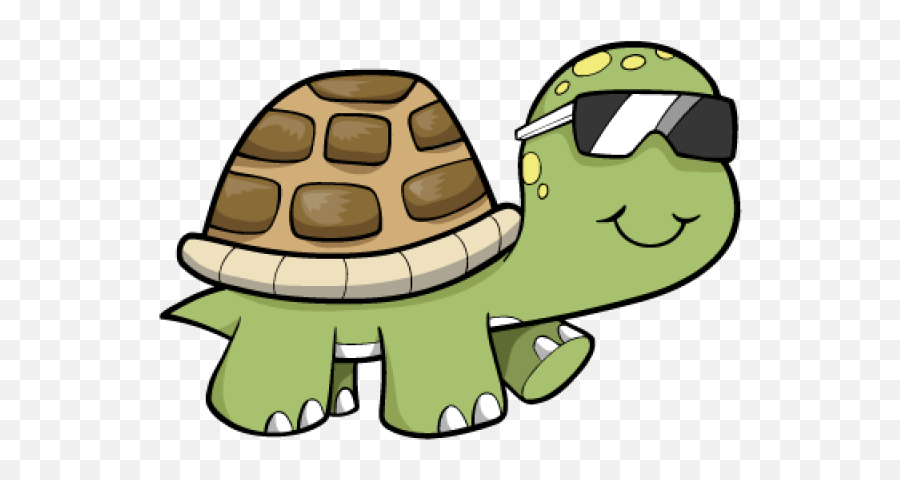 Cute Turtle Png Pic - Cartoon Turtle With Sunglasses,Cute Turtle Png