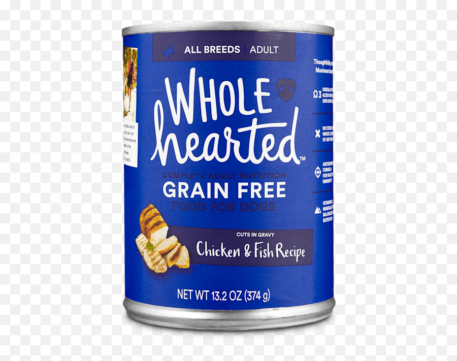 Wholehearted Grain Free Adult Chicken And Fish Recipe Wet Png Plenty Of Blue Heart Icon