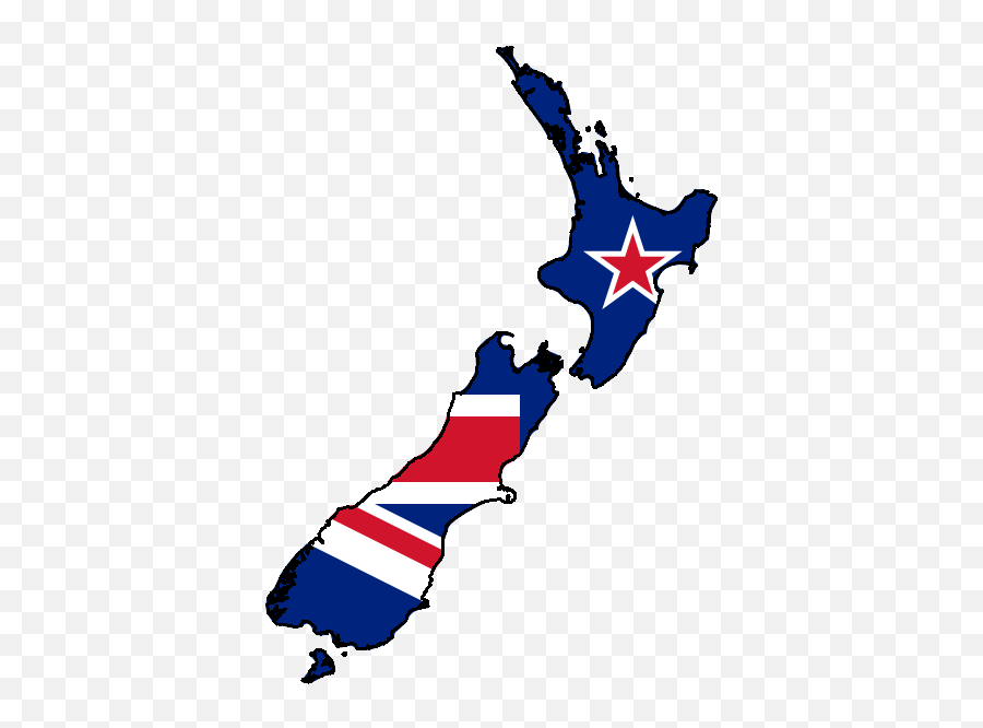 Flag And Map Of New Zealand - Hawkes Bay Region New Zealand Map Png,New Zealand Png
