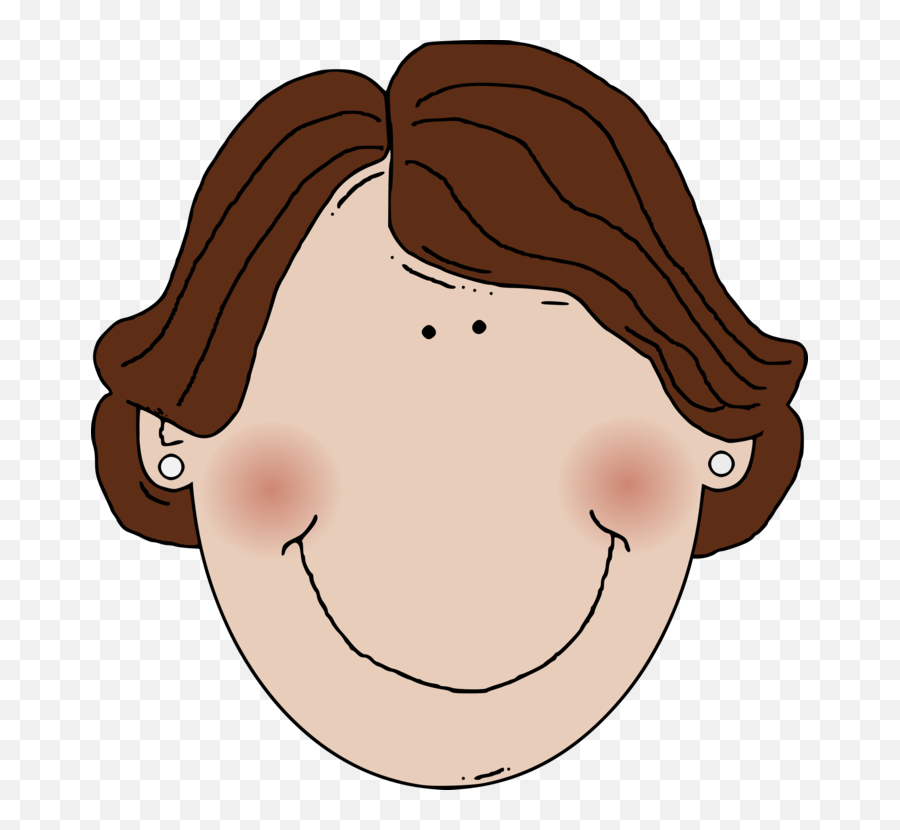 Clipart Teacher Brown Hair - Short Brown Hair Clipart Png,Brown Hair Png