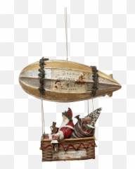Käthe Wohlfahrt - Online Shop Nostalgic Santa Claus On The Airship Christmas Decorations And More Slave Ship Png,Airship Png