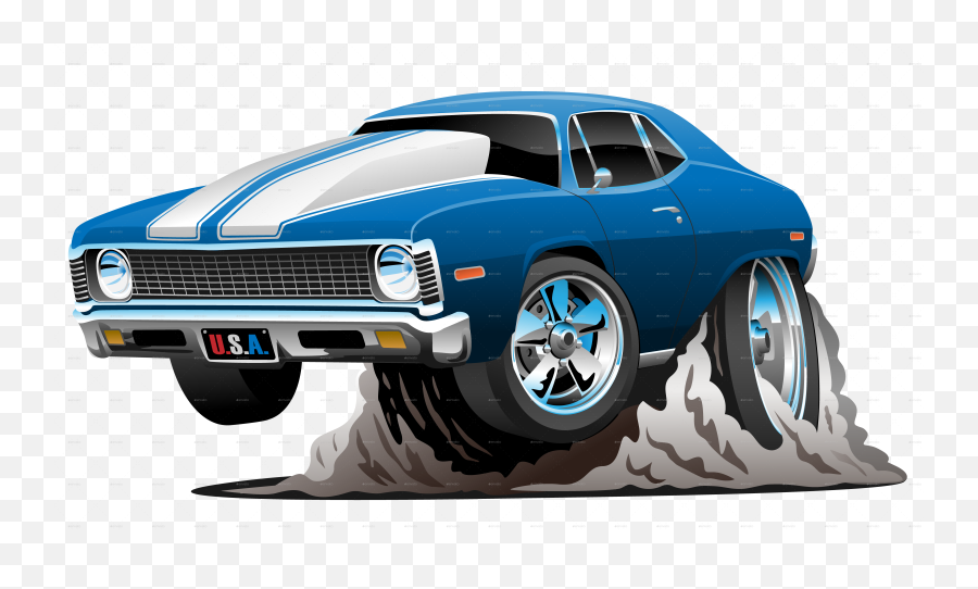 Download Free Png 71 Musclecar - Transparent Background Cars Cartoon Images Png,Muscle Car Png