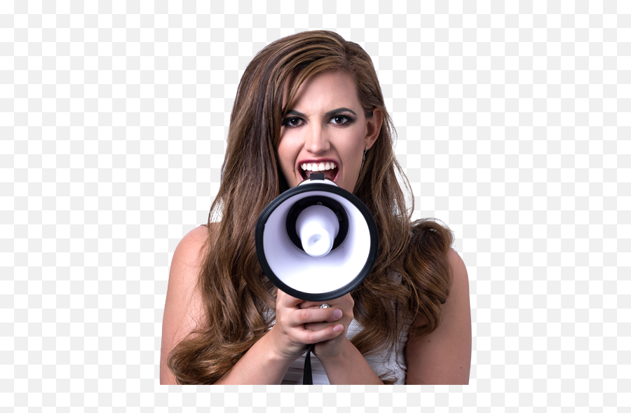 Woman With Loud Speaker Png Official Psds - Girl,Speaker Png - free ...