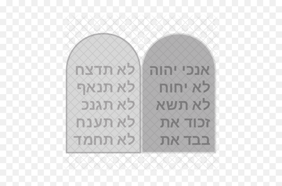 Ten Commandments Icon Of Flat Style - 10 Commandments Icon Png,Ten Commandments Png