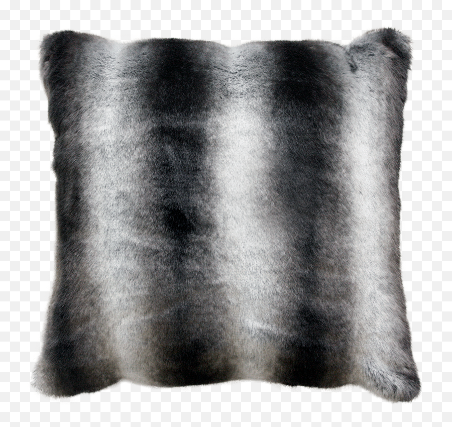 Heirloom Exotic Faux Fur Cushions - Dark Greyblack Hues Png,Chinchilla Png