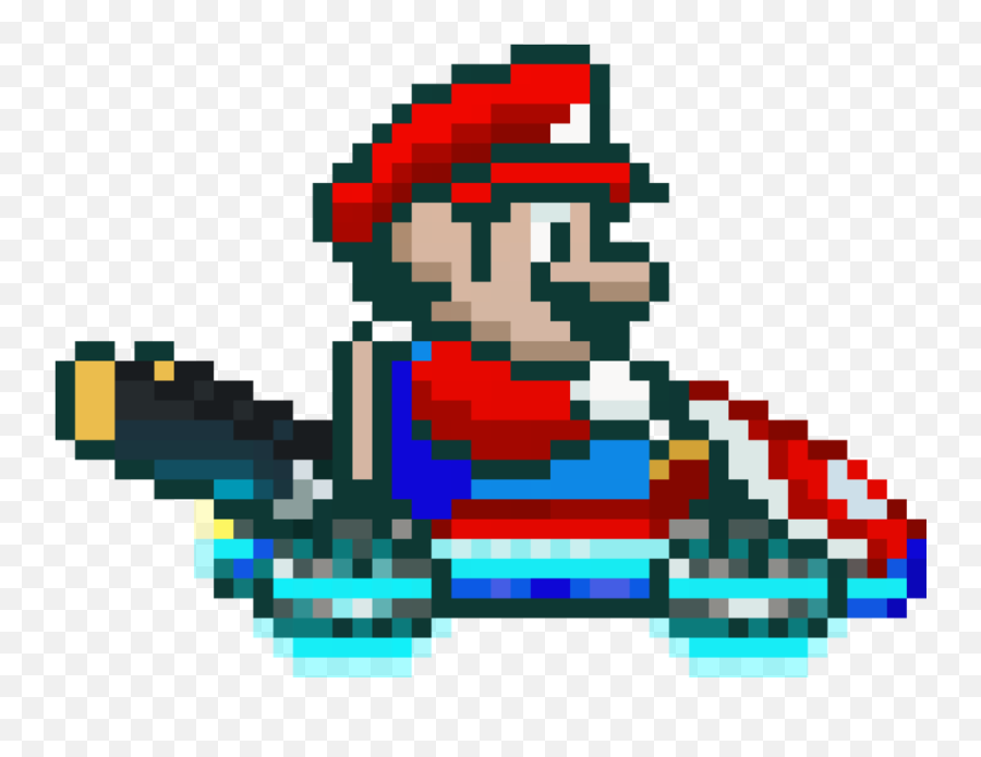 Mario Pixel Png - Super Mario Kart Mario,Pixel Mario Transparent