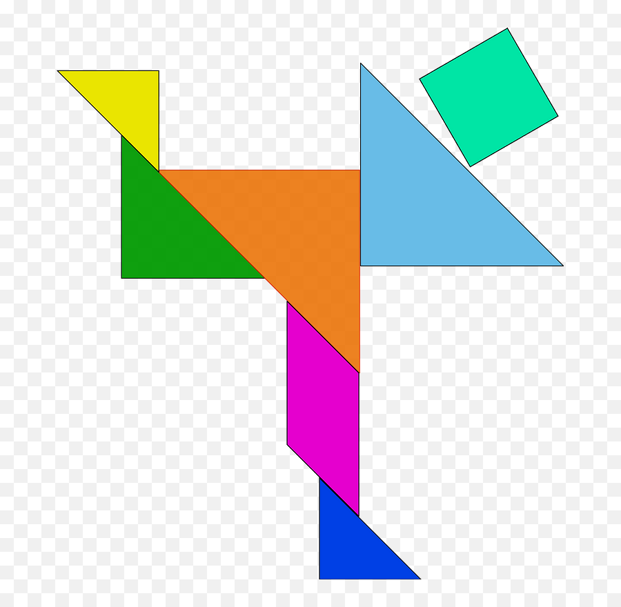 Filetangram Person Running With Leg In The Air 001svghi - Tangram Puzzles Png,Person Running Png