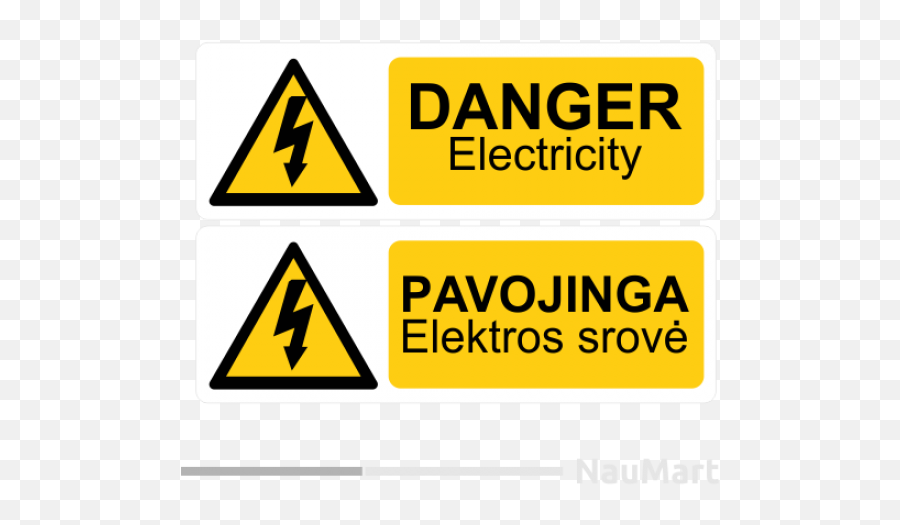 Danger Electricity Warning Sign Sticker Decal - Danger Electricity Png,Danger Sign Png