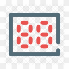 Scoreboard Icon Of Line Style - Circle png