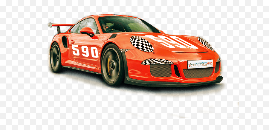 Download Hd Orange Racing Car Graphic - Orange Race Car Png,Car Graphic Png