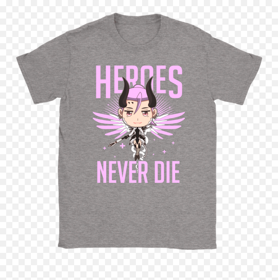 Heroes Never Die Chibi Succubus Mercy Overwatch Shirts U2013 Nfl T - Shirts Store Dallas Mavericks Nba Champions Png,Overwatch Mercy Png