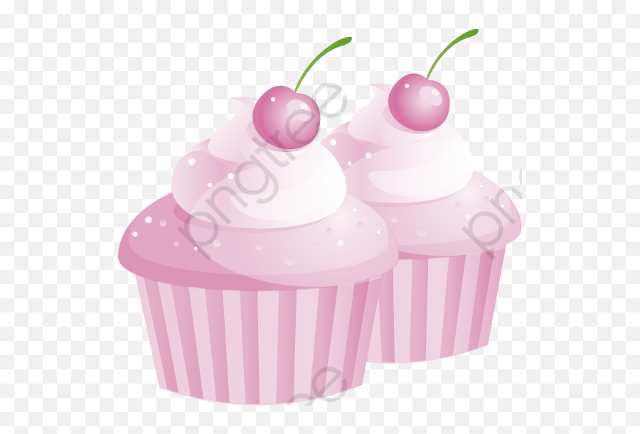 Vector Pink Cupcake - Cupcake Png,Cupcake Clipart Png
