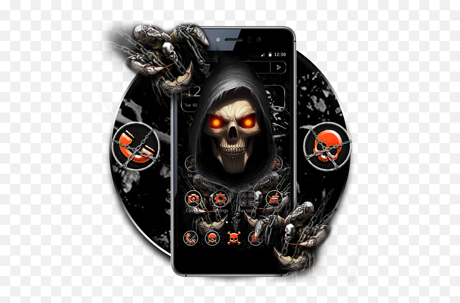 Devil Death Skull Theme - Aplicacións En Google Play Skull Png,Sombra Skull Png