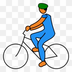 Bicycle Man Bike - Free vector graphic on Pixabay Muscular Force Examples png