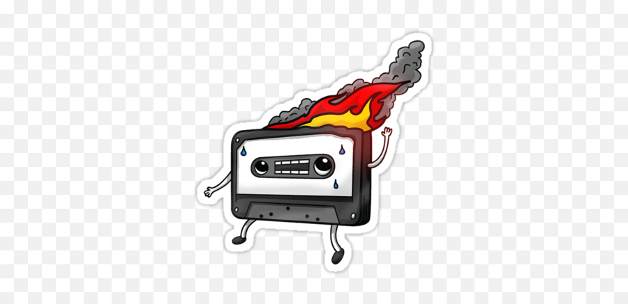 New Dj Mix - Mixtape On Fire Cartoon Png,Mixtape Png